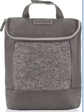 Itzy Ritzy Insulated Bottle Bag Grayson Textured Front Panel